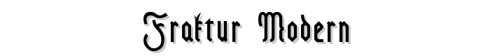 Fraktur Modern font